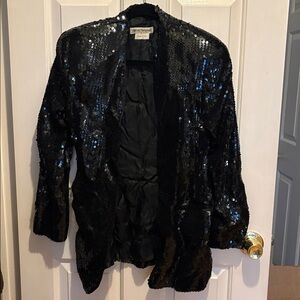 Vintage Emporio Armani Blazer Jacket Bolero All Over Sequins Evening